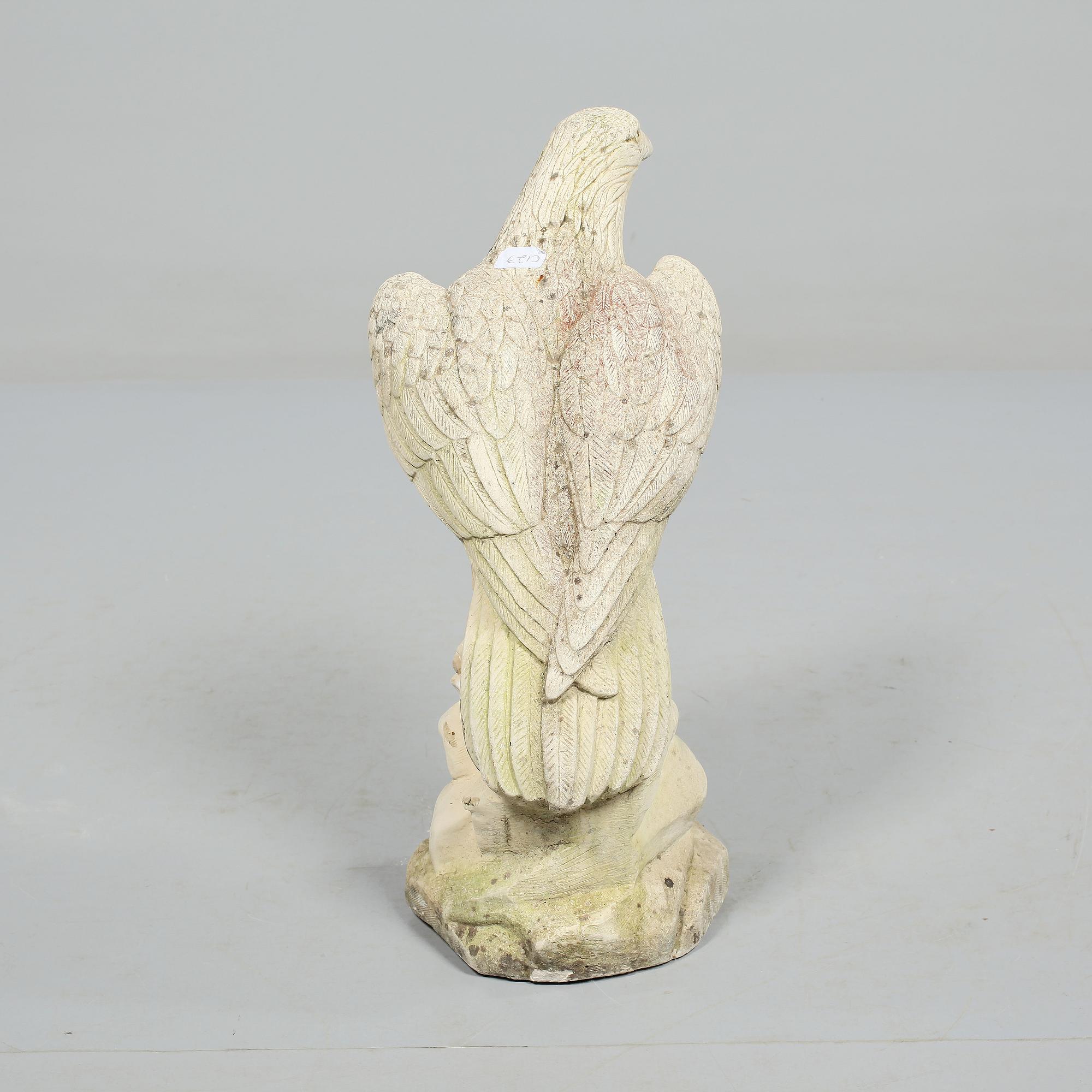 TRÄDGÅRDSSKULPTUR, gjutmassa, 1900-tal.