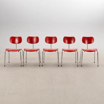 Egon Eiermann, chairs 5 pcs "SE 68", Wilde & Spieth 21st century.