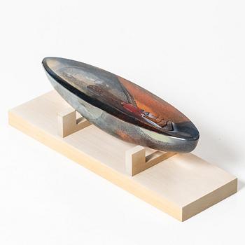 Bertil Vallien, båt, Kosta Boda.