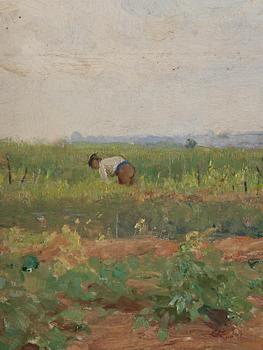 Carl Trägårdh, In the vegetable garden, Grèz.