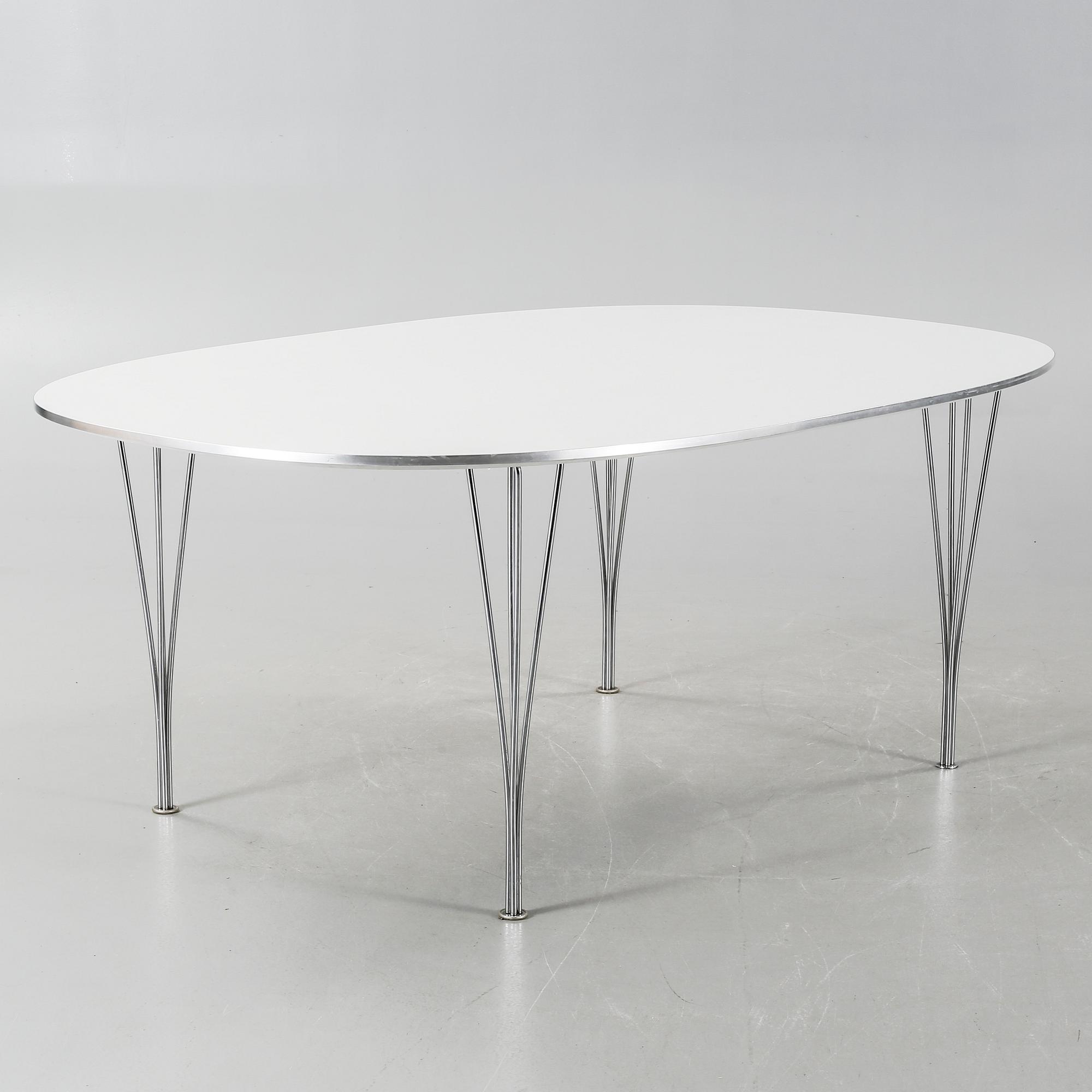 BRUNO MATHSSON & PIET HEIN, bord, "Superellips", Fritz Hansen, 1987.