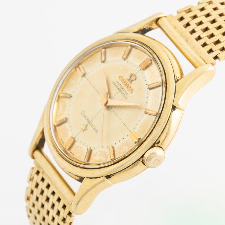 Omega, Constellation, Chronometer, "Pie Pan", armbandsur, 34,5 mm,