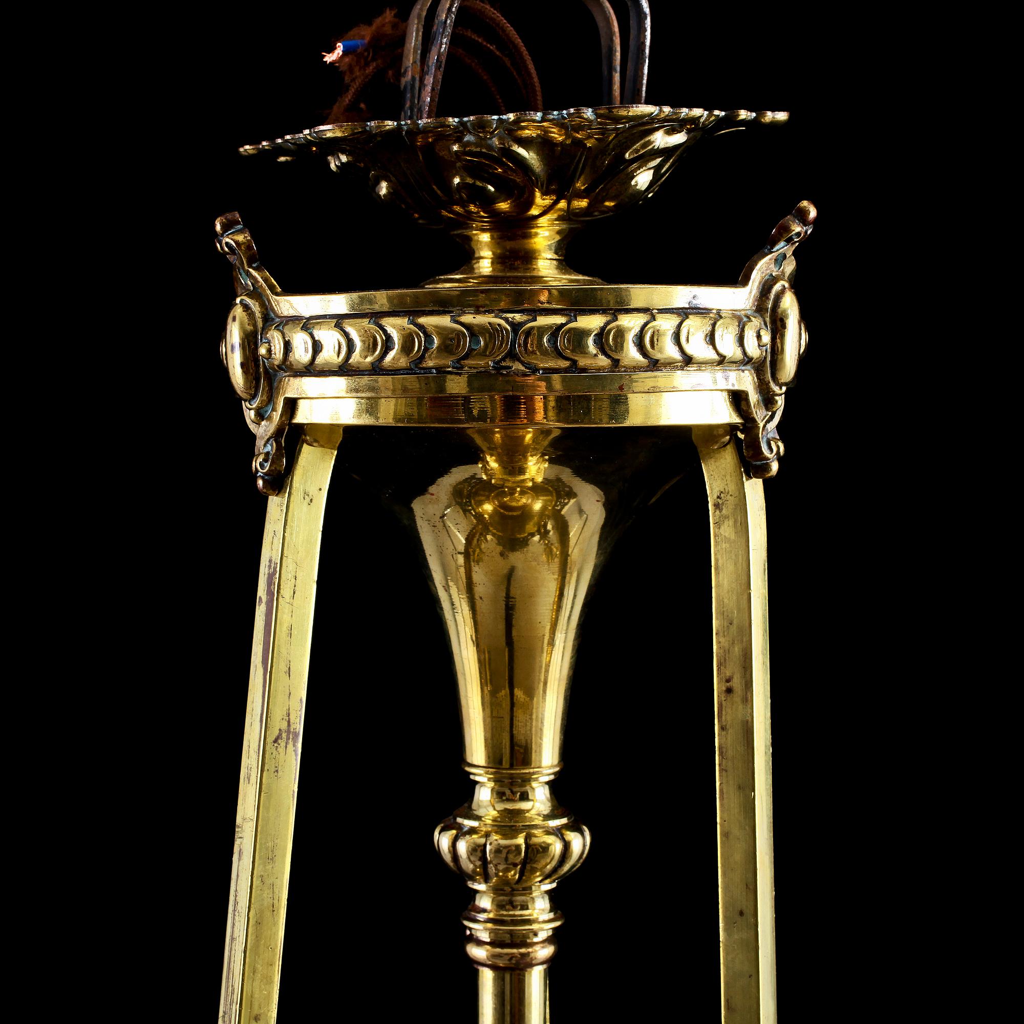 TAKLAMPA, nyrenässans, omkring sekelskiftet 1800/1900, h 85.