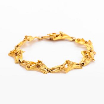 Helky Juvonen, Armband, 14K guld. Westerback, Helsingfors 1973.