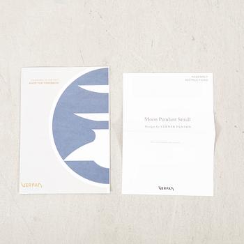 Verner Panton, pendant lamp, "Moon" for Verpan Aps.