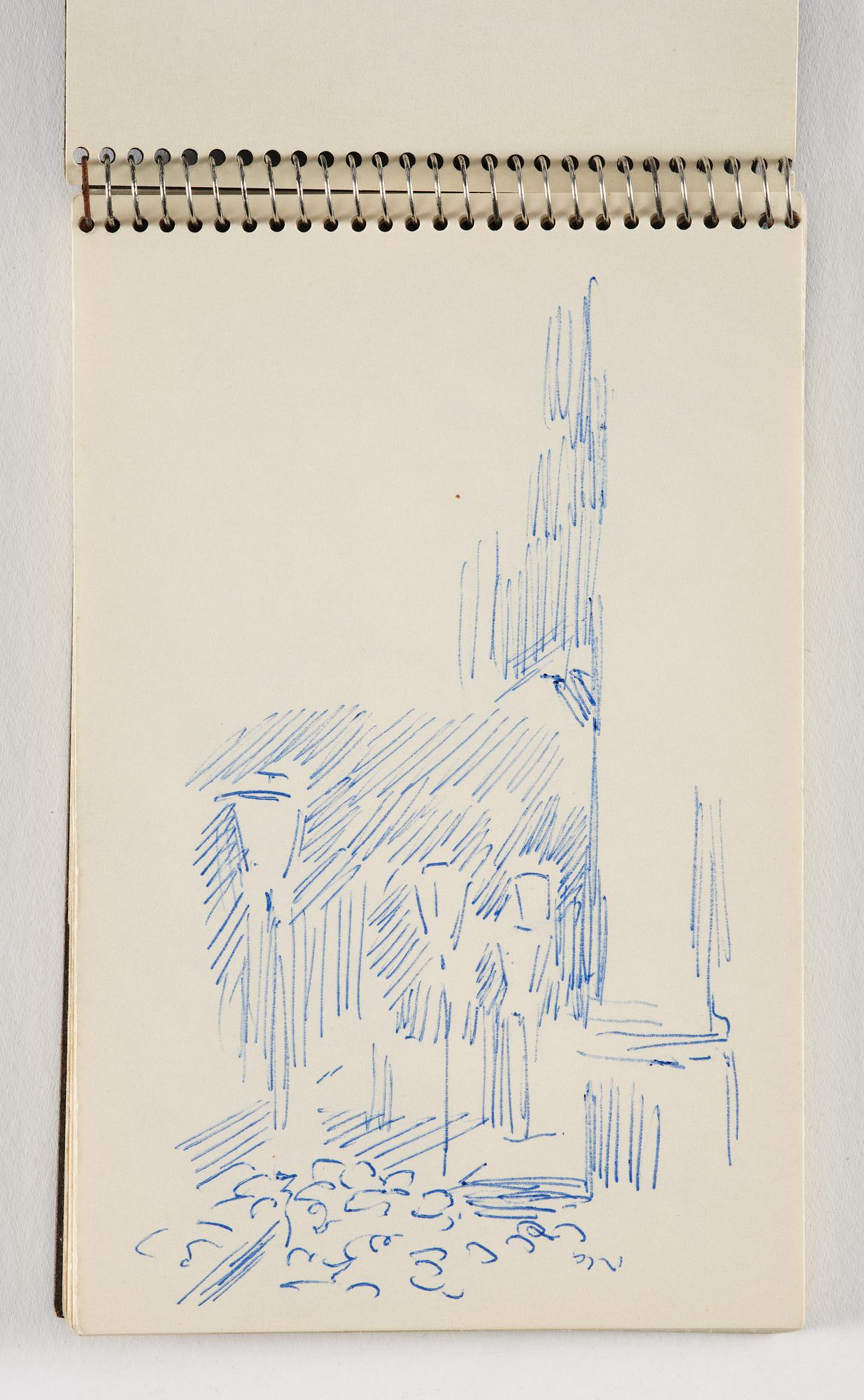 Lotte Laserstein, 10 små skissblock med teckningar.