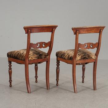 STOLAR, ett par, senempire, 1800-talets mitt.