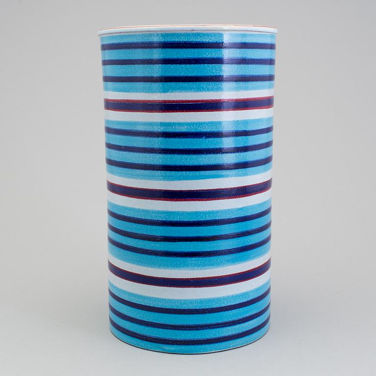 STIG LINDBERG, a faience vase, Gustavsberg 1960s.