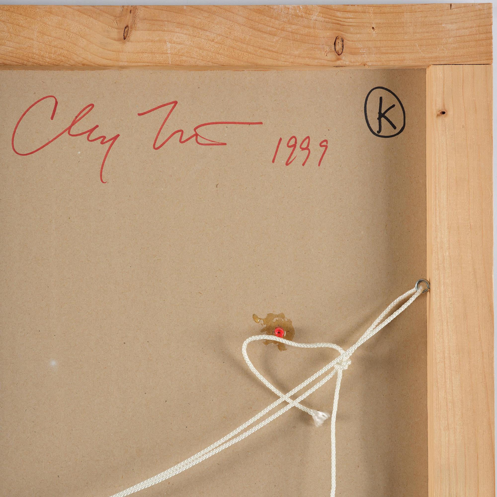 Clay Ketter, "First Painting for Crying (T.P. alb. 9 C. - 1'99)".
