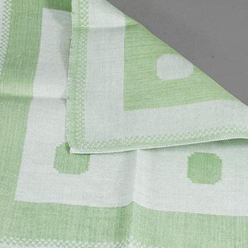 DUKAR, 3 st, SERVIETTER, 10 st, linnedamast, "Pricken", Elsa Gullberg, 1940-tal.