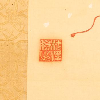 Japanese handscroll painting, Kakejiu, Kyoto, late Edo period, circa 1800-1850.