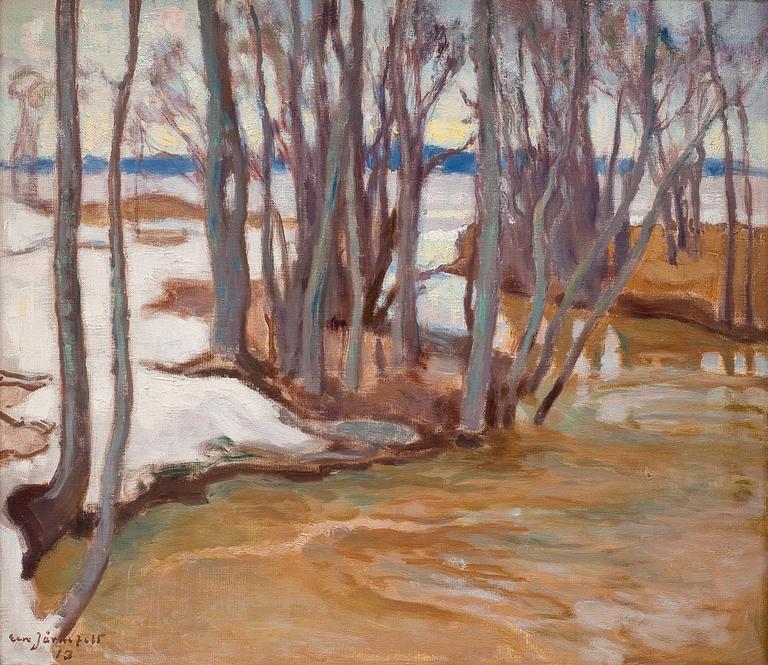 Eero Järnefelt, SPRING FLOODING IN TUUSULANJÄRVI.