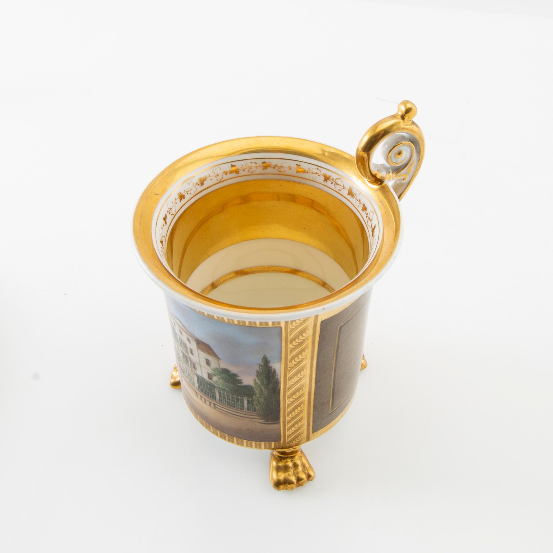 Cup with saucer Empire mid-19th century.