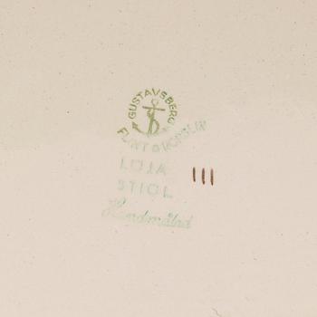 STIG LINDBERG, tallrikar, 12 st, "Löja", Gustavsberg 1948-62.
