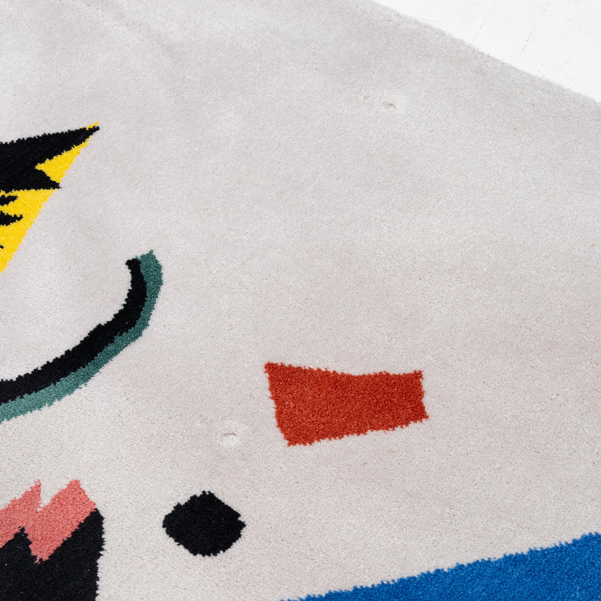 Wassily Kandinsky, efter. Matta, tuftad, "Small Worlds I",  Ege Art Line, Ege Axminster, Danmark, 1988, ca 330 x 245 cm.