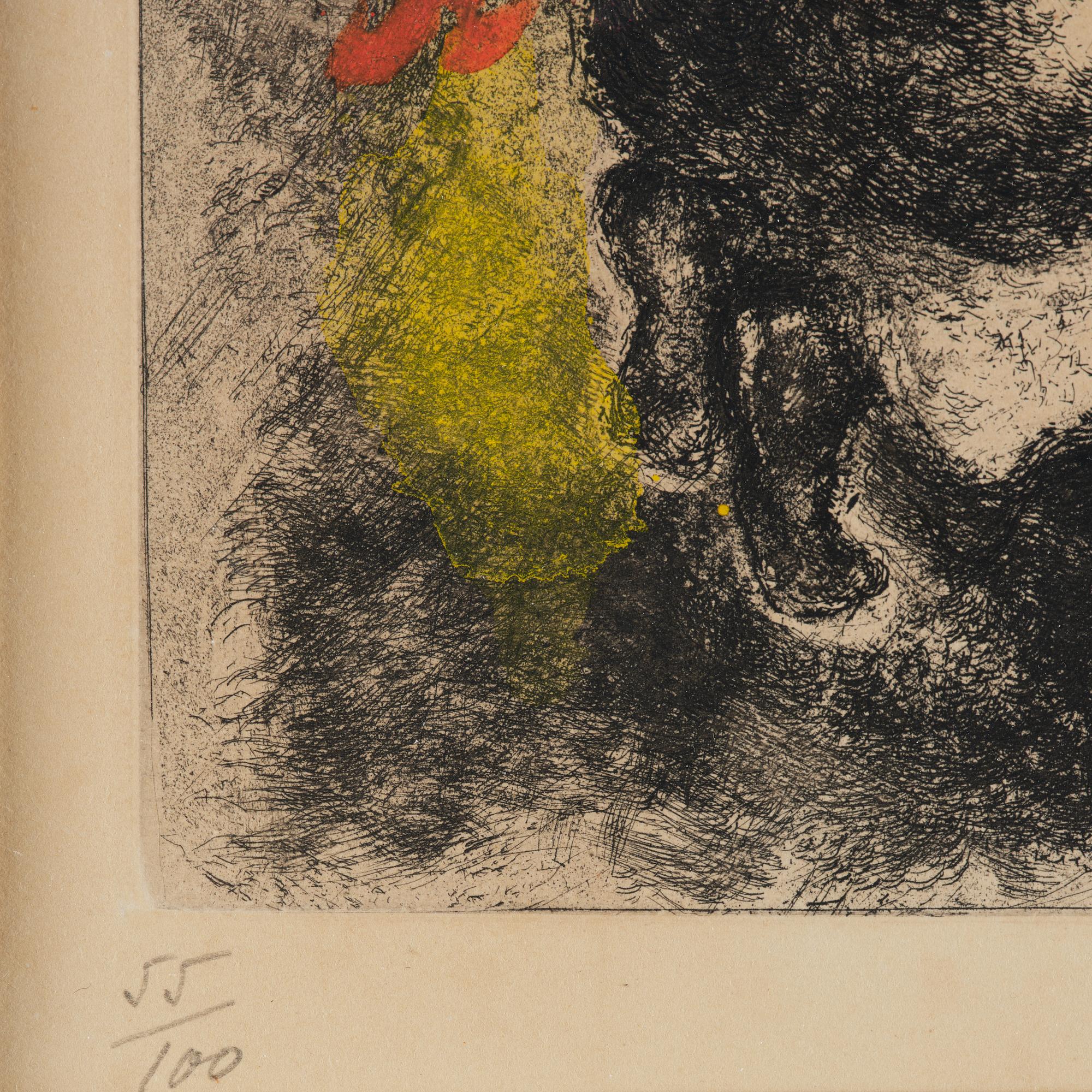 Marc Chagall, "L'Enfant ressuscité par Élie" ur "La Bible".