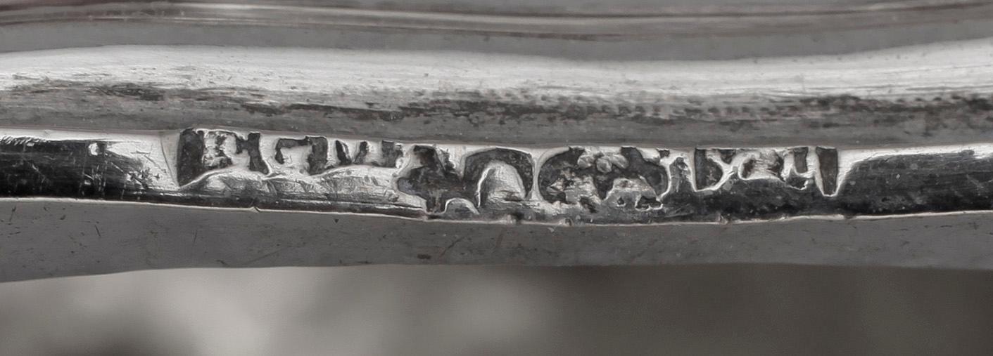 LJUSSTAKAR, ett par, silver, EG Markström, Uppsala, 1852. total vikt ca 339 g.