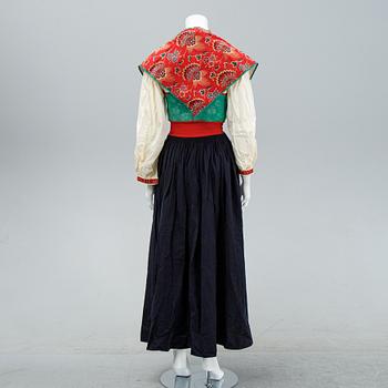 A traditional folk dress from the region of Rättvik Sweden.