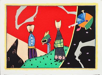 MARTIN BRADLEY, färgserigrafi, signerad och numrerad 101/150.