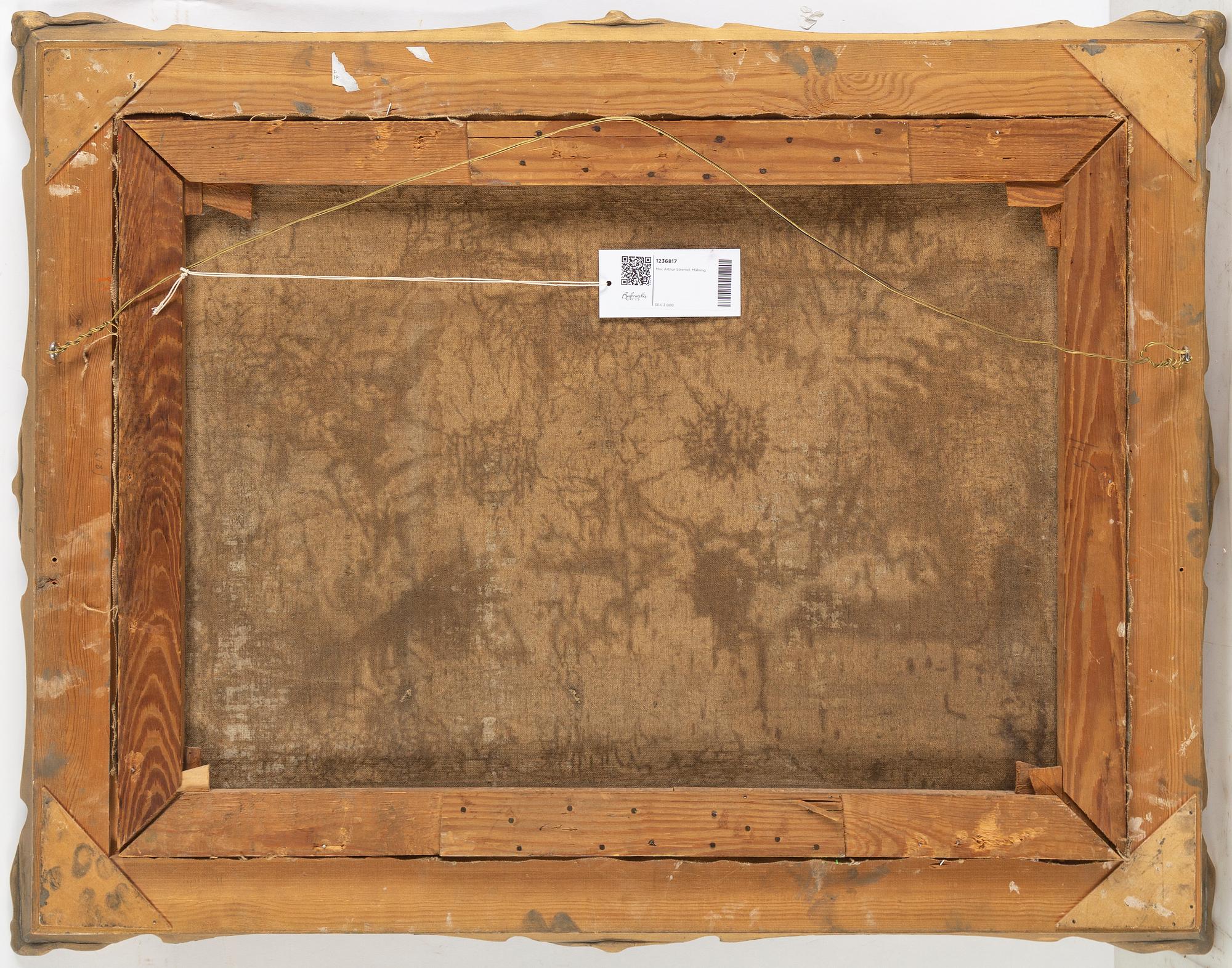 MAX ARTHUR STREMEL, oil on canvas, signed and dated 1885.