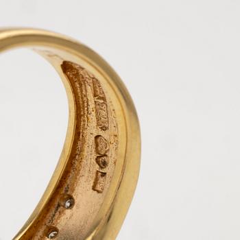 Heribert Engelbert, 18K gold ring with diamonds, Stockholm 1998.