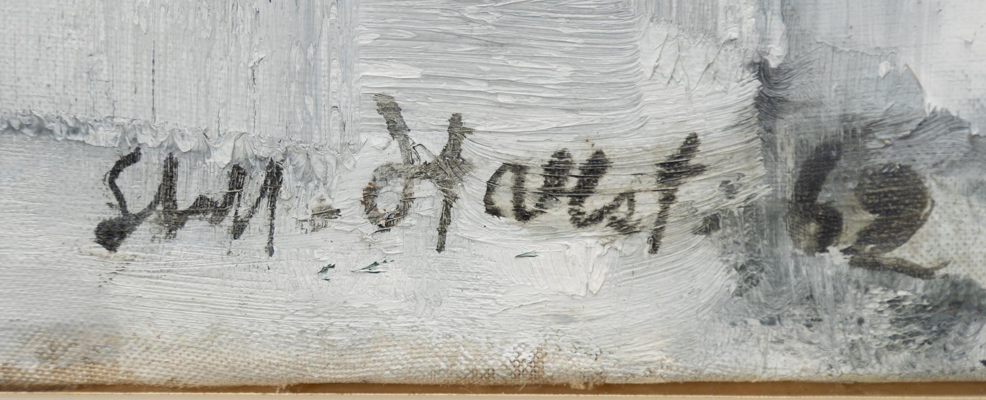 Staffan Hallström, Self-portrait.