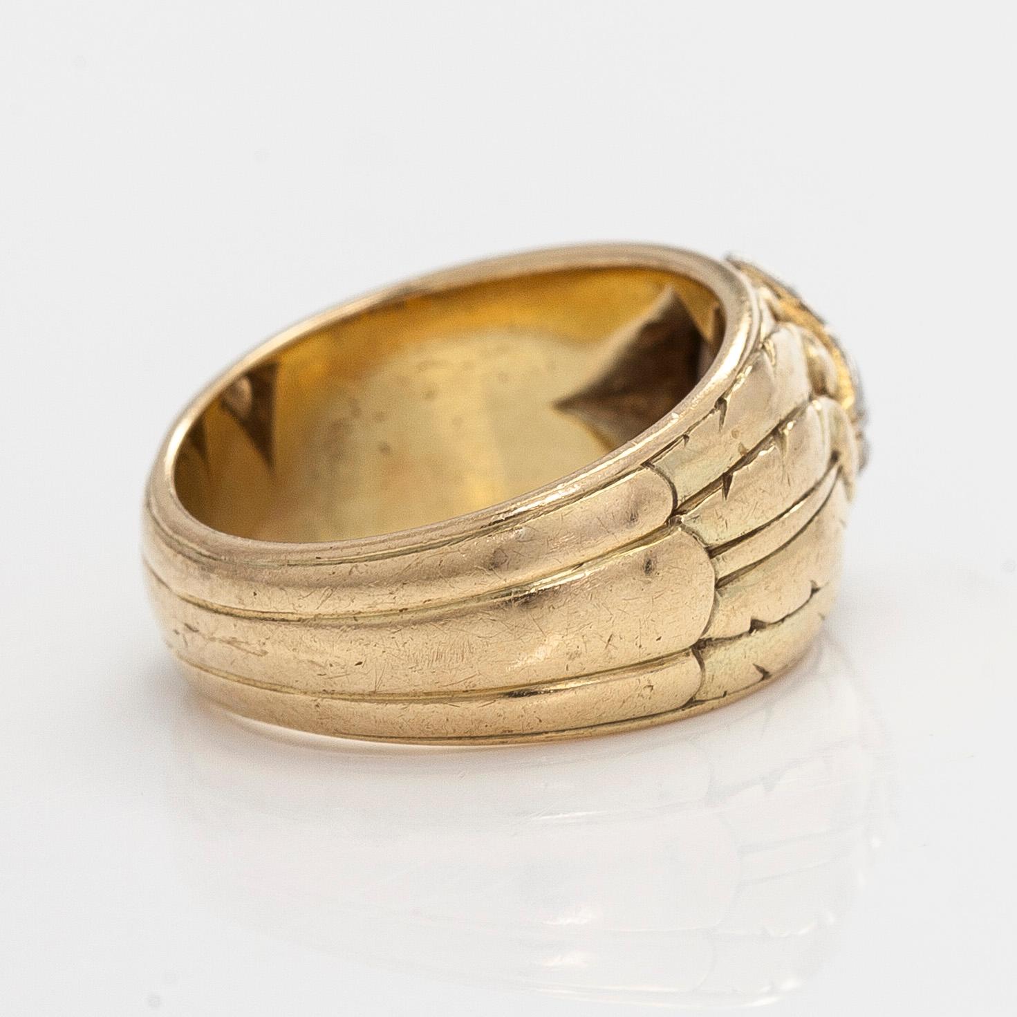 Ring, brilliant cut diamond, 14K gold.
