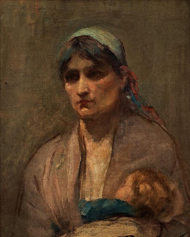 Eugene Carrière, Woman holding a child.