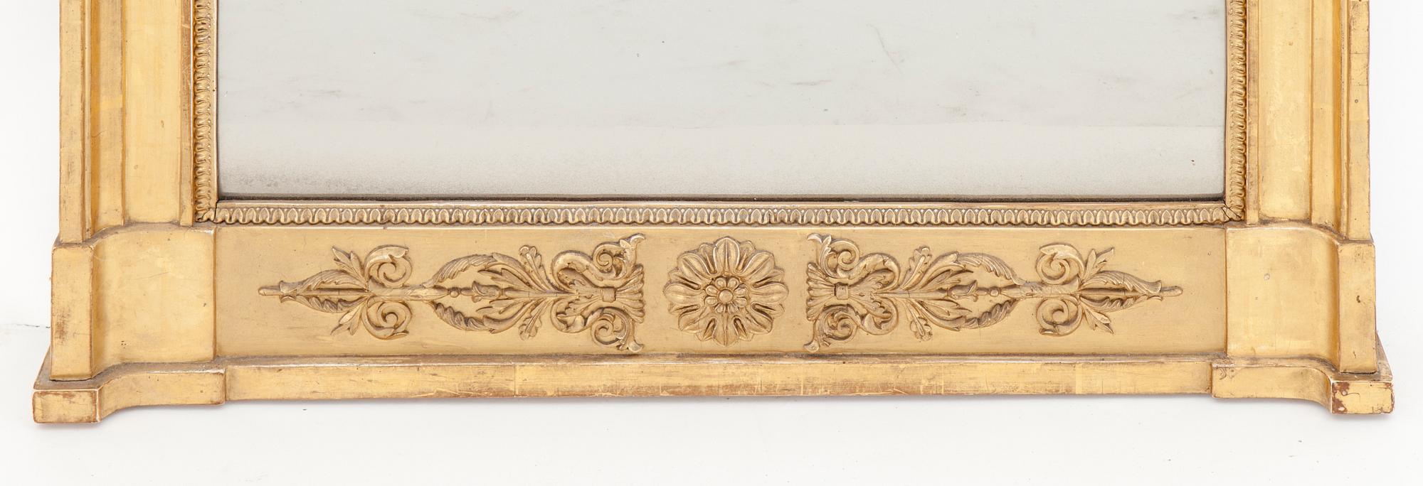 KONSOLBORD MED SPEGEL, av Peter Schmuckert (1765-1841), Mannheim, omkring 1820.
