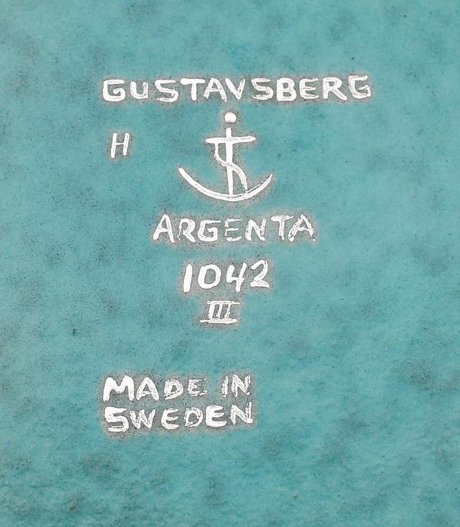 VAS, stengods, Argenta, 1042, Gustavsberg.