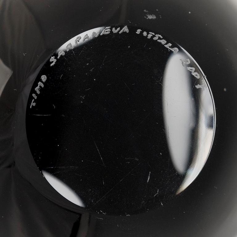 Timo Sarpaneva, veistos, "Claritas", signerad Timo Sarpaneva Iittala 2007.