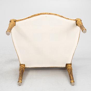 A set of four Louis XVI style furniture, late 19th century.