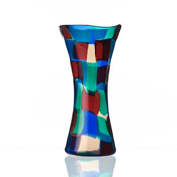 Fulvio Bianconi, a 'Pezzato' glass vase, Venini, Italy 1950's.