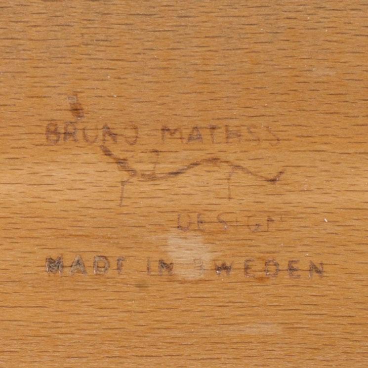 BRUNO MATHSSON, a pair of Eva armchairs.