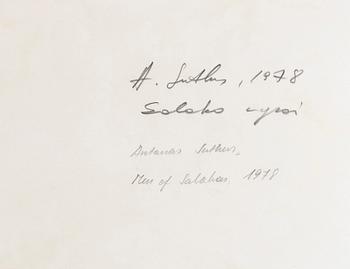 Antanas Sutkus, "Man of Salakas", 1978.