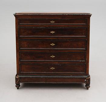 BYRÅ, s.k. kaptensbyrå, 1800-talets mitt.