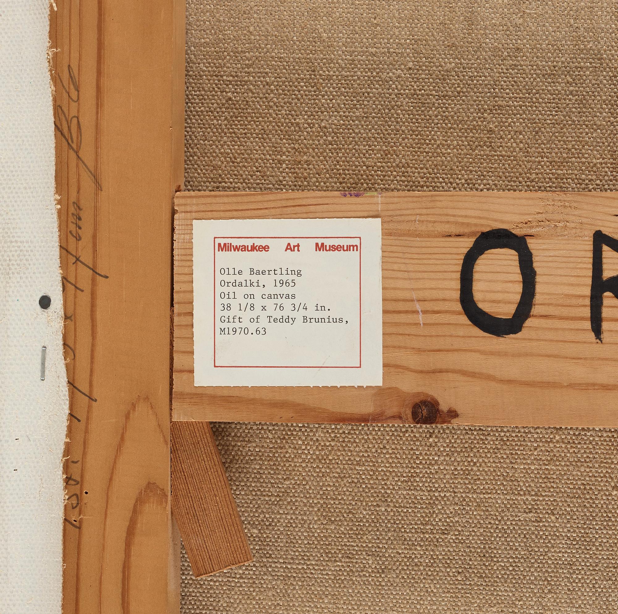 Olle Baertling, "Oradalki".