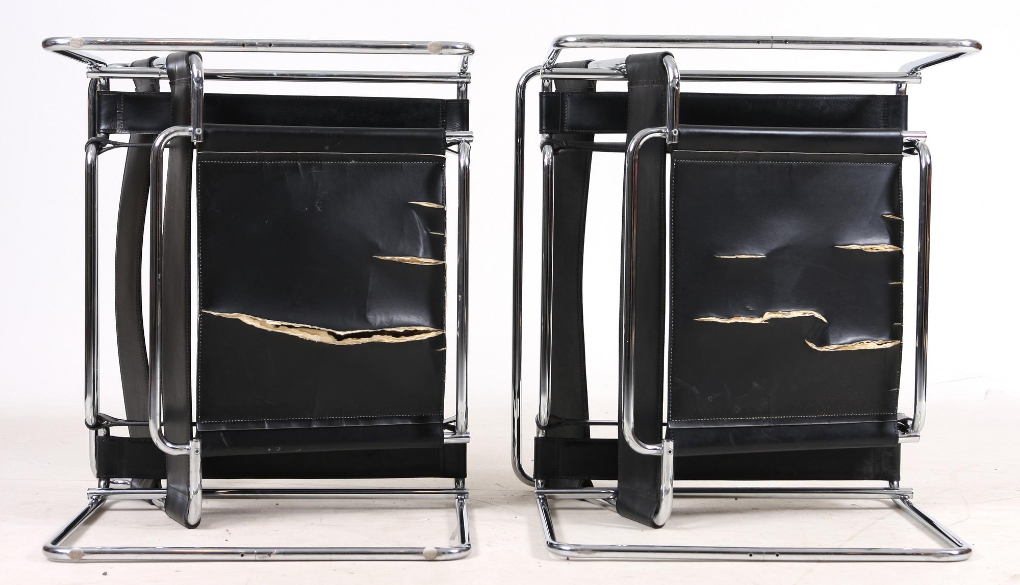 FÅTÖLJER ett par, efter Marcel Breuer, "Wassily"/"B3".