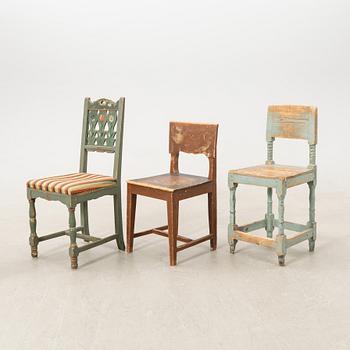 Chairs 6 similar 19th century, second half.