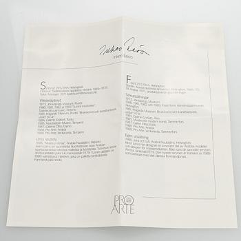 Inkeri Leivo, vägglampa, "Love letter", signerad IL 25/-90/MM Arabia Finland.