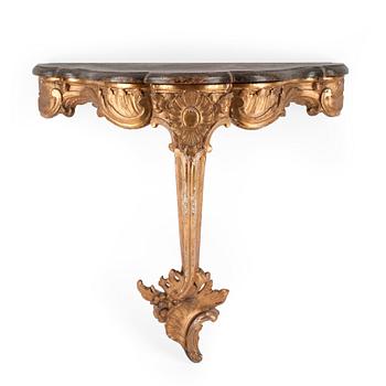 647. A Swedish Rococo 18th century console table.