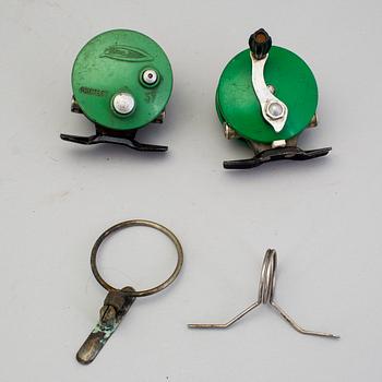 A set of 8 fishing reels, 20th century.