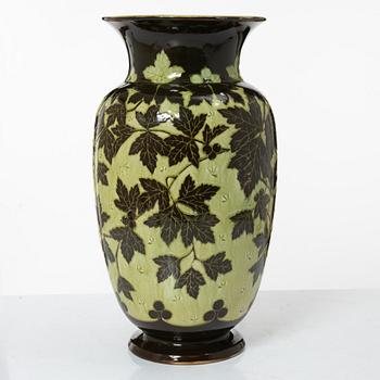 Gunnar G:son Wennerberg, & Peder Möller, a creamware vase, Gustavsberg 1898.