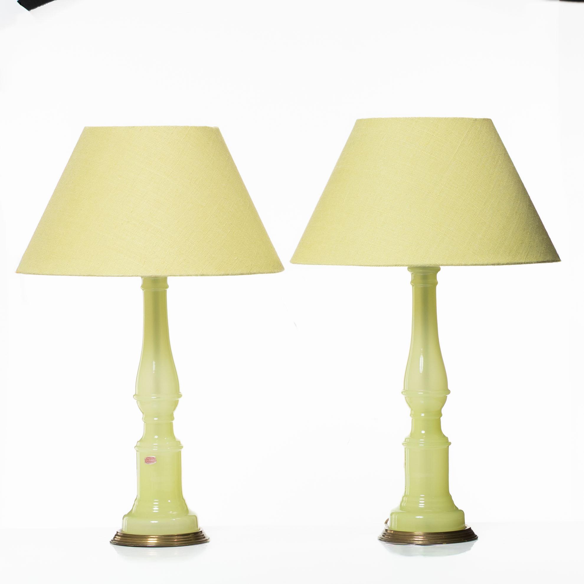 A pair of table lamps, Murano, Italy, second half of the 20th century.