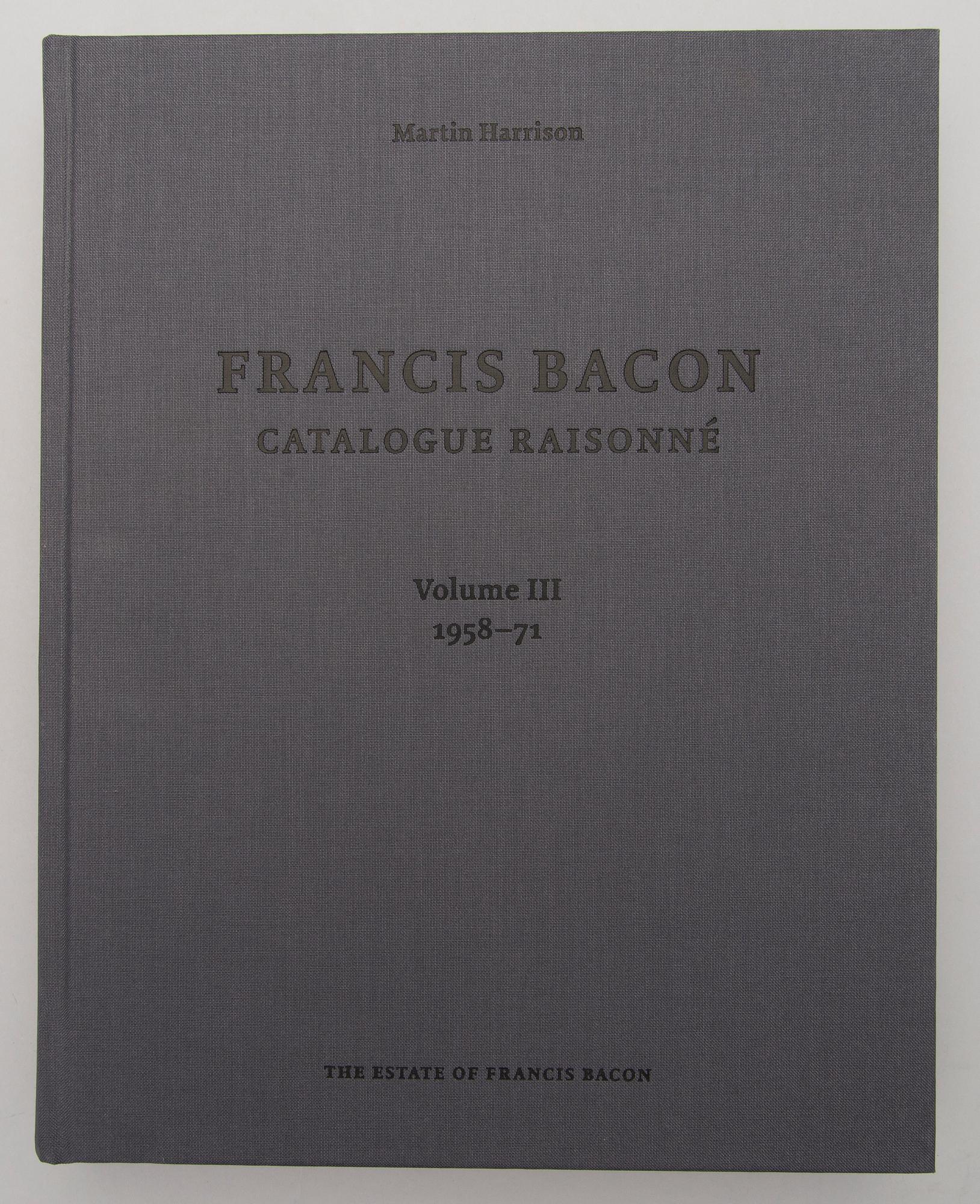 A book series five volumes " "Francis Bacon, Catalogue Raisonné".