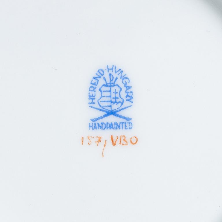 Mat-, kaffe- och teservis, 111 delar, "Queen Victoria", Herend, Ungern.