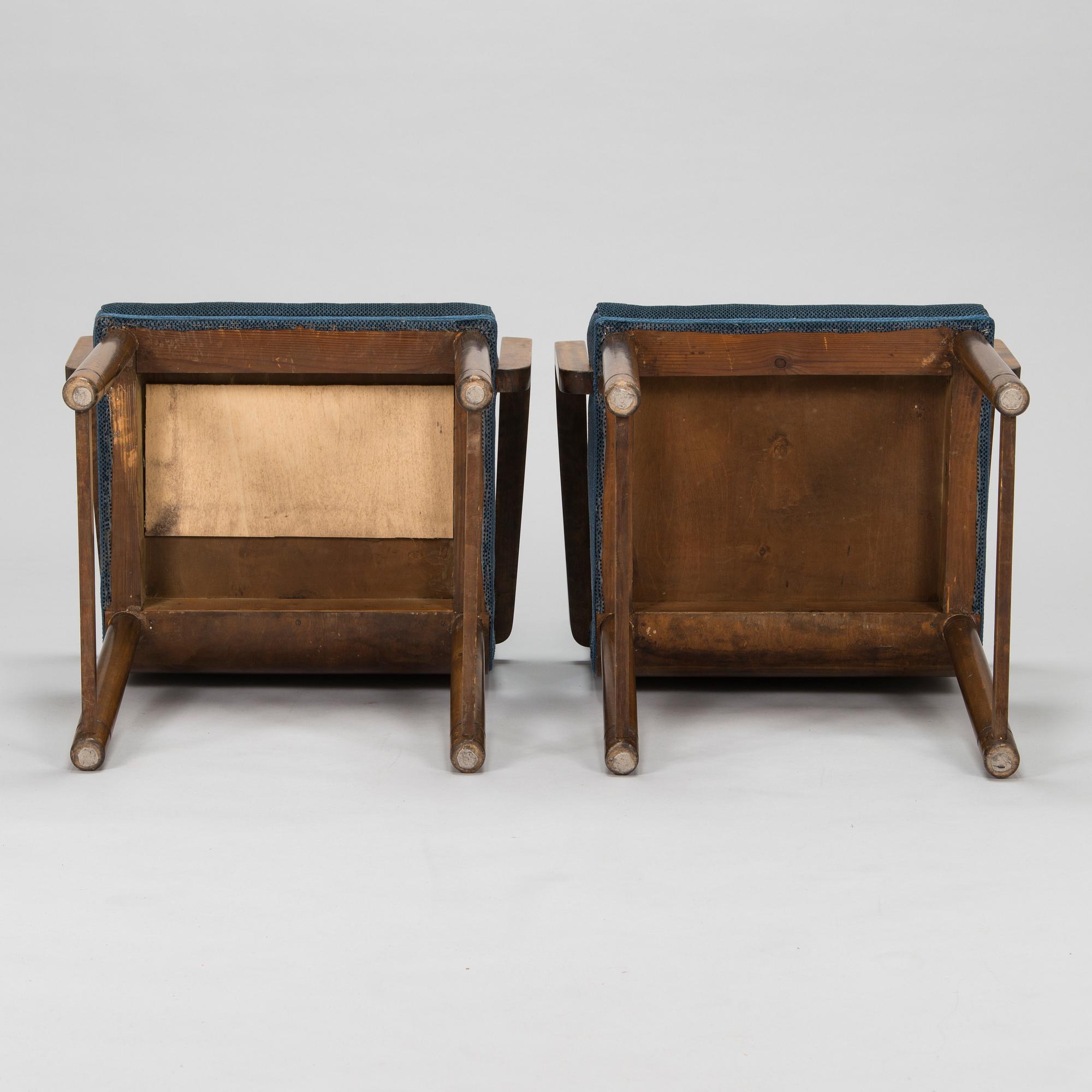 Nojatuoleja, 8 kpl, 1930-luku.