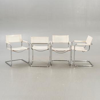 Mart Stam,  karmstolar 4 st "Cantilever", Jox Interni 1990-tal.