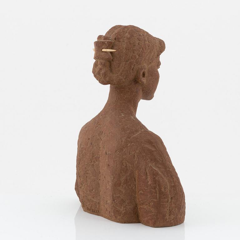 Liss Eriksson, a terracotta sculpture, signed and numbered XIII/XXXV.