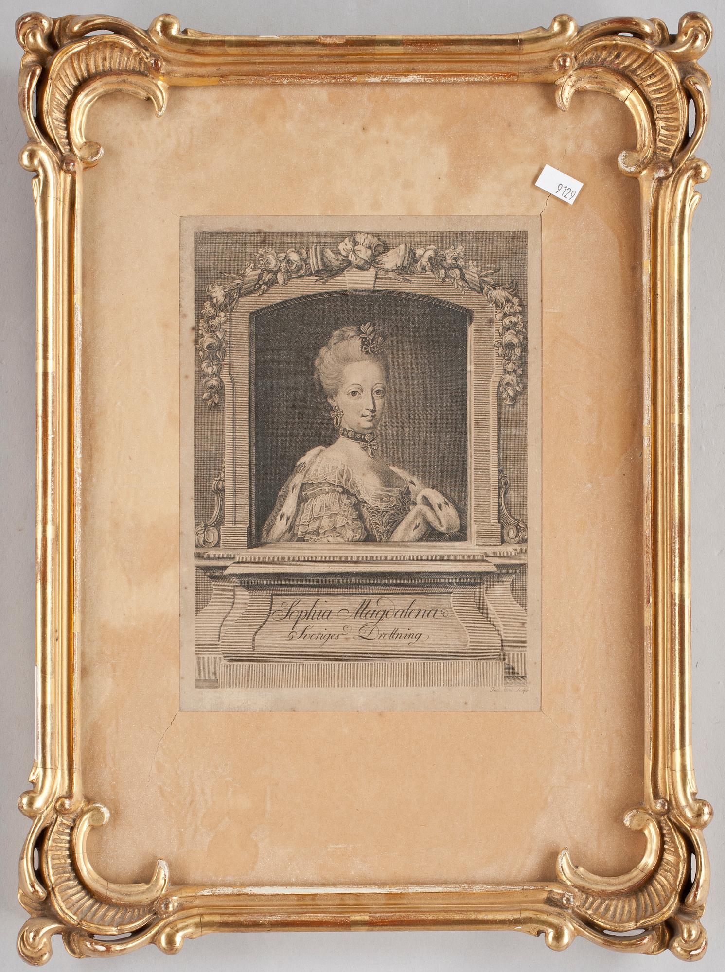 FREDRIK AKREL, gravyr, 1700-talets andra hälft.